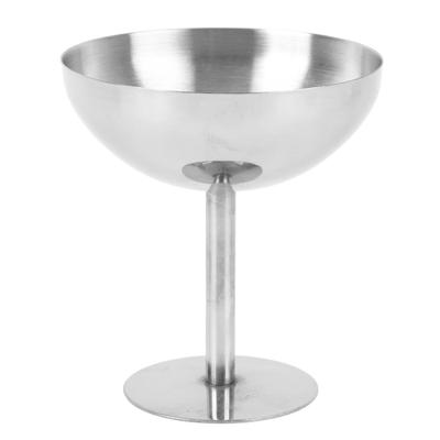 160ML Ice Cream Cup 304 Stainless Steel Dessert Bowl Dishwasher Safe Round Footed Cup for Salad