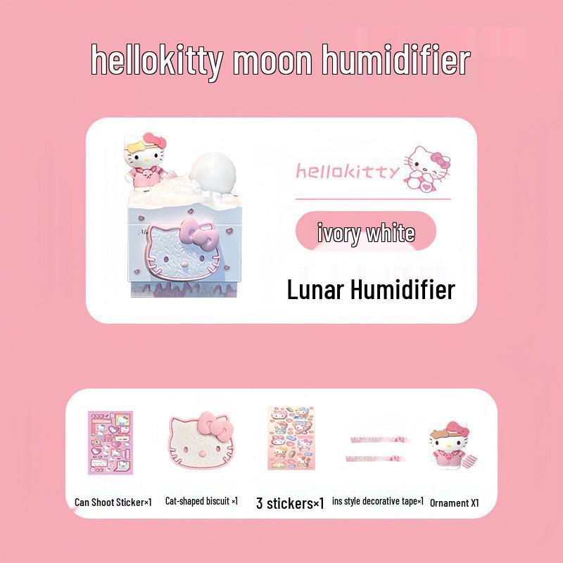 

Милый увлажнитель воздуха в виде Луны Hello Kitty - Душевный подарок для девочек или лучшей подруги