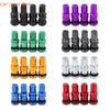 Y4UA Multifunctional Car Tire Valves Stems Cores Aluminum with Protective Caps for Various Vehicle Extreme Driving Conditions