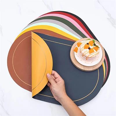 Oval Heat-resistant Placemats, Double-sided Design for All Dining Needs. Non-slip and Heat-resistant Table Mats, Available In Mu