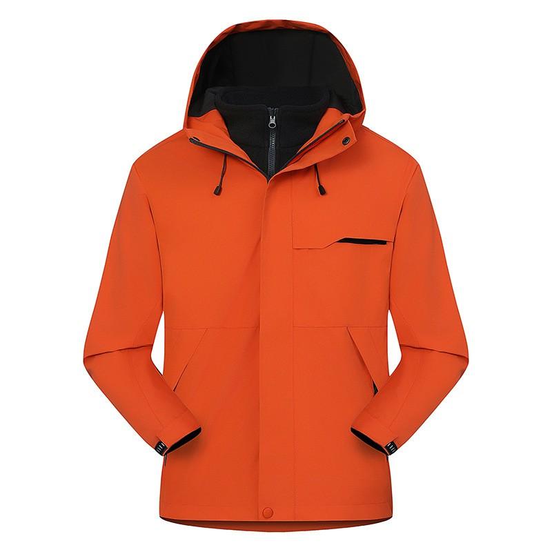 Unisex 3-in-1 Waterproof Windproof Outdoor Jacket With Removable Fleece Liner Hiking Climbing Fall Winter