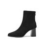 Boots for Women New Autumn and Winter Slim Ankle Boots Suede High Heels Women's Shoes Heels Womens Ladies High Shoes Short Boot