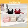Color Solid Leather Single Shoulder Crossbody Bag Backpack Handbag Gift Fashion