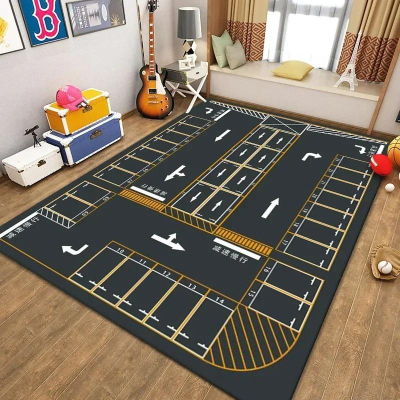 Cartoon Game Carpet Large Rugs for Children Bedroom Decor Living Room Sofa Area Rug Non Slip Baby Crawling Mat Home Decoration