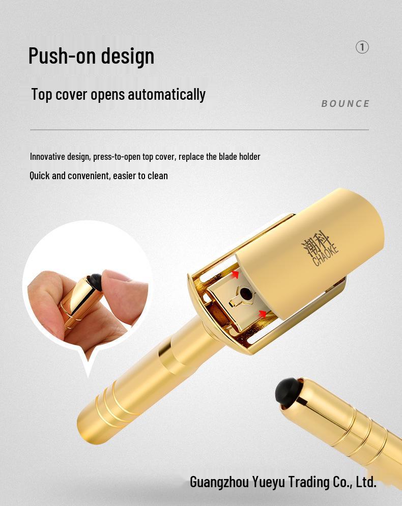 Chao Ke Adjustable 8-Level Sharpness Stainless Steel Double-Edged Manual Razor