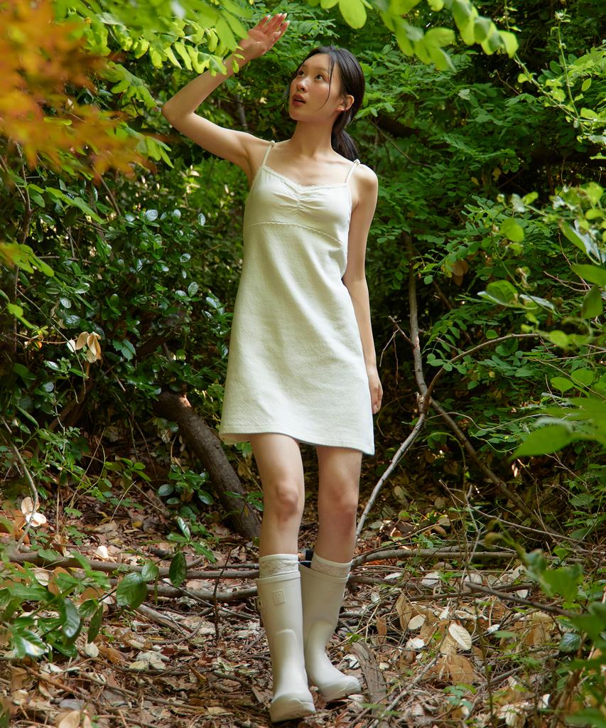 Haebeueoweil Flower Cotton Dress (Wh)
