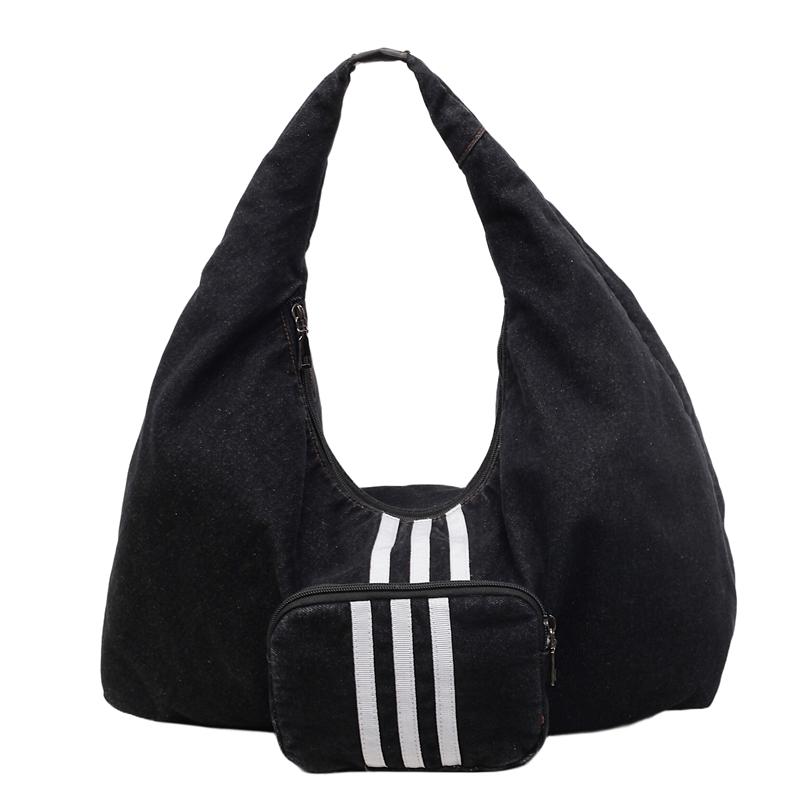 Women's Denim Crossbody Bag Large Capacity Tote Bag