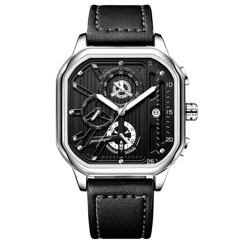 Top Neue Wasserdichte Leuchtende Multifunktionale Herrenuhr Mode Quarz Elegante Armbanduhr