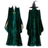 Minerva McGonagall Cosplay Costume Hogwarts Headmistress Robe Halloween Role Play Outfit