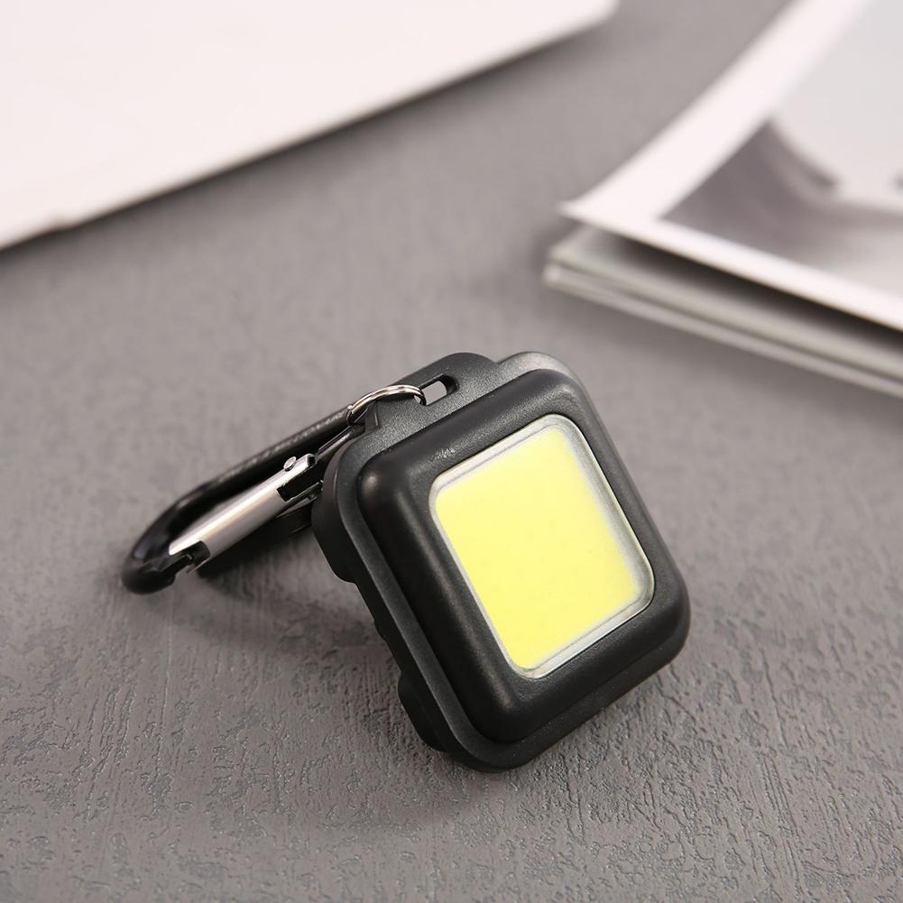 500LM Mini Flashlight Torch USB Charging Keychain Flashlight Small Pocket Flashlight 3 Light Mode for Outdoor Fishing Emergency