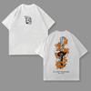 T-shirt in Puro Cotone Kokushibo con Stampa Anime Nuovo Estivo 2026 Demon Slayer - Top Casual Largo a Maniche Corte Genitore-Figlio