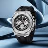 New TYBERLEY Luxury Men's Quartz Watch Sports Chronograph Luminous Waterproof Fashion Watch Men Silicone Grid Literal +BOX