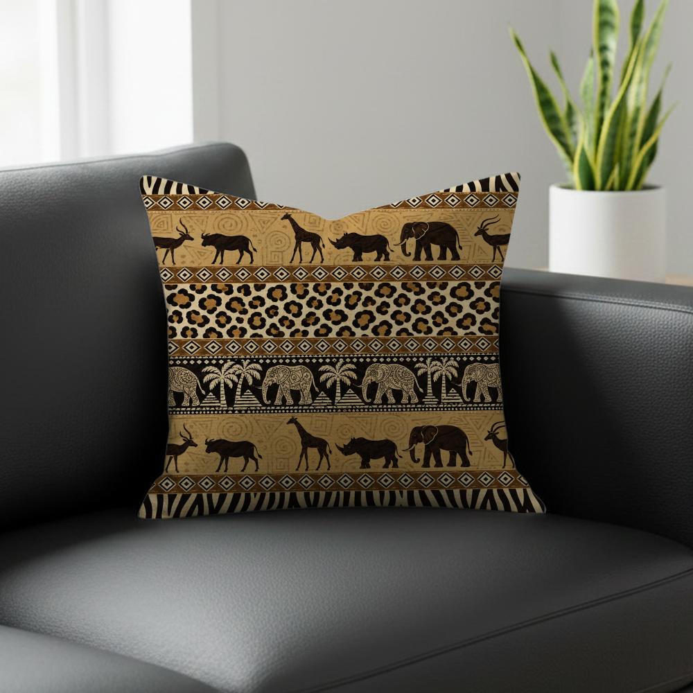 Art African Tribal Art Cushion Cover Natural Linen Pillowcase Set AllinOne Decor for Sofa Bedroom Chair