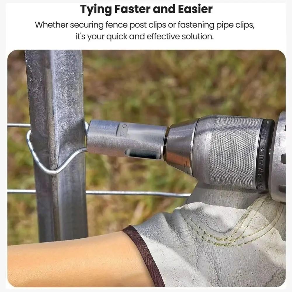 Portable Tie Wire Twister Tools Iron Wire Knotter Drill Chuck Tool Electrical Drill Twister Multi-functional