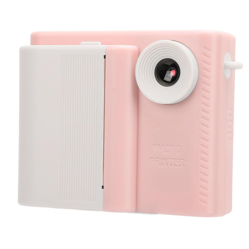 Kids Print Camera with 3 Rolls Printing Paper HD Dual Lens Photo Video Recorder for Outdoor Game