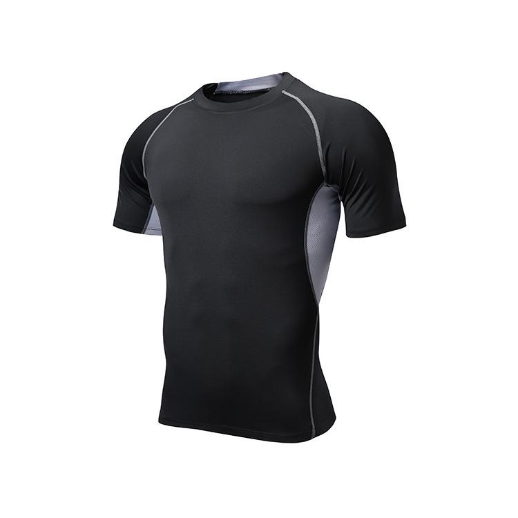 Men s Pro Compression Quick-Dry Short Sleeve Sports Shirt Medium