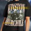 Winston Churchill T Shirt Retro Bootleg Political Leader Historical Figure Sweat Saf Vintage Streetwear Designer Clothes