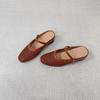 The Inner Height of the Self-kept Version Is Increased by 5cm, and the French Hollow-woven Outer Wear Half-towed Sandals Are One-word with Shallow Mo