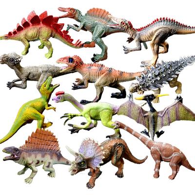 4Pcs Dinosaur Simulation Toy/Wildlife Decor Gift Kids Plastic Dinosaur Toy Animal Toys for Boys Girls Children