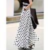 Wave Point High Waisted Loose Pants Women Polka-Dot High Waist Loose Waistband Pants