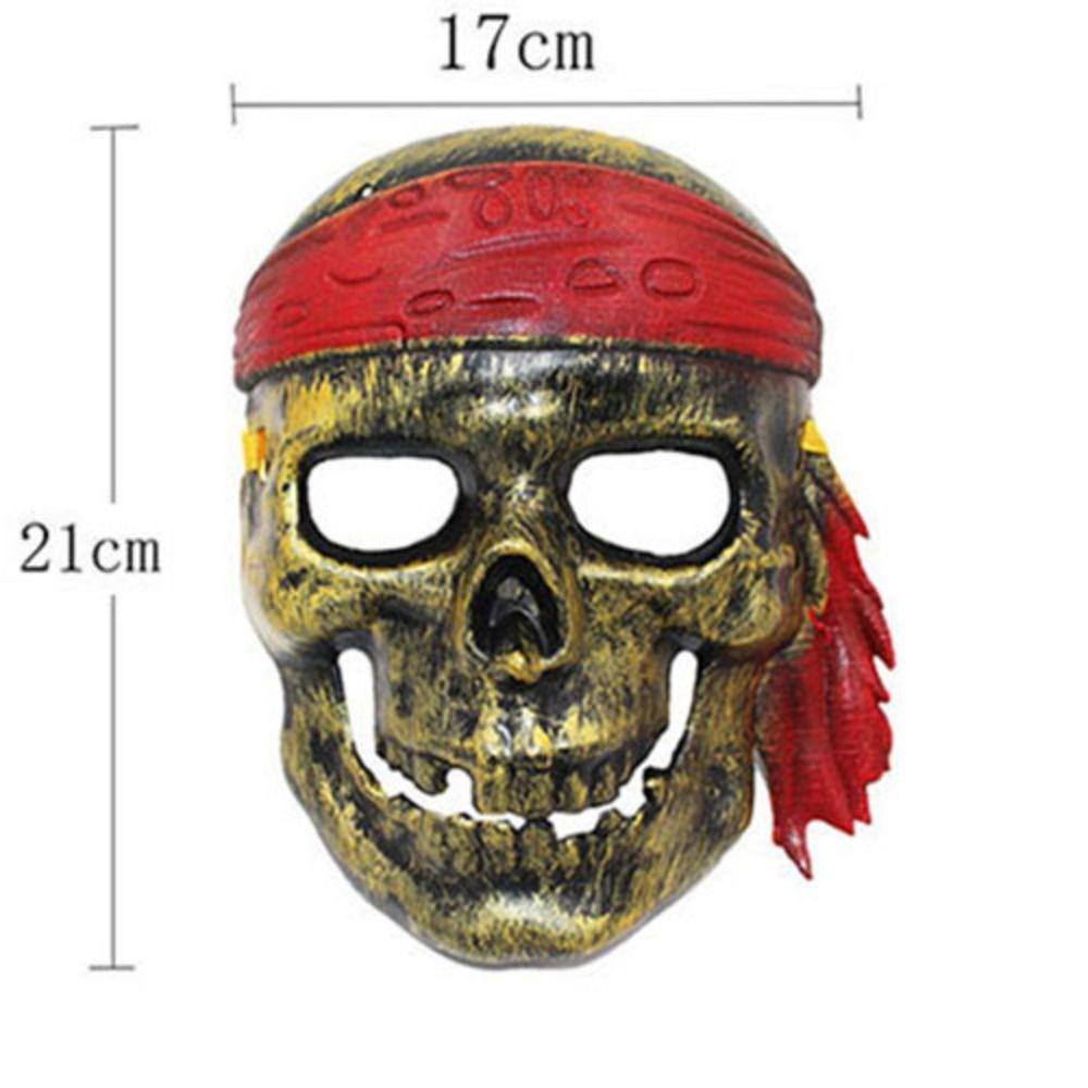 Masquerade Funny Ghost Mask Silver/golden Prom Mask Performance Pirate Skull Mask  Valentine's Day