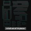 Car Interior Transparent TPU Film Console Panel Decor Protective Vinyl Wrap Sticker for Land Rover Range Rover SWB 2013-2017
