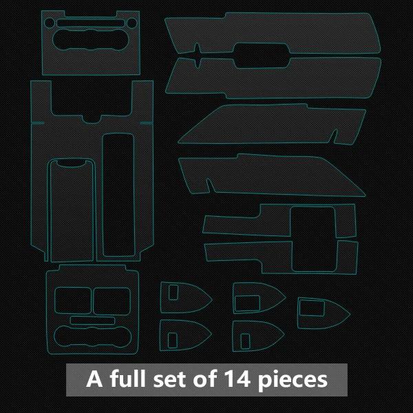 Car Interior Transparent TPU Film Console Panel Decor Protective Vinyl Wrap Sticker for Land Rover Range Rover SWB 2013-2017