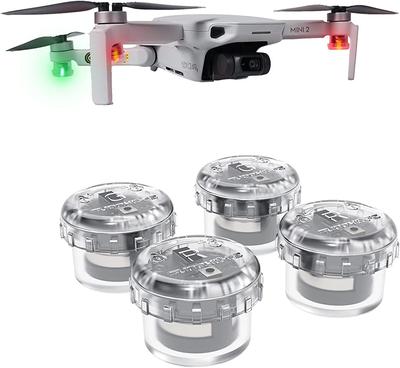Kiowon DJI Drone Strobe Evrensel DJI FLIP LED Işık Gece İçin DJI Avata Mini AIR Mini 2 Mini Mini 3 Mini 4 Mavic Air Mini Mavic Air 2 ile Uyumlu