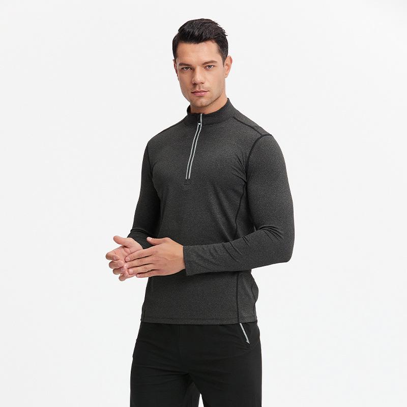 Men's Quick-Dry Long-Sleeve Fitness Basketball Training Shirt