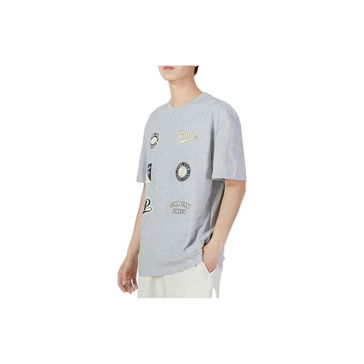 PUMA Team Statement Short Sleeve Grey Men s 536921-04 S