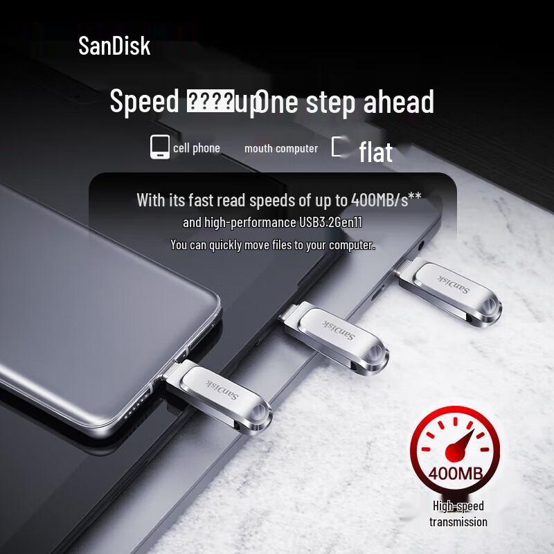 SanDisk DDC4 1TB Dual-Drive USB 3.2 Type-C Flash Drive