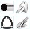 Foldable Rustproof Stainless Steel Fishing Rod Holder Deck Mount Rod Stand With Split Leg Design Strong Load Capacity