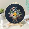 Beginner's Hand Embroidery Kit: Create Su Embroidery, Punch Needle, Ribbon Embroidery, and Cross-Stitch Items.