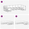 Outdoor Sofa Set 10 Pcs Natural & Anthracite