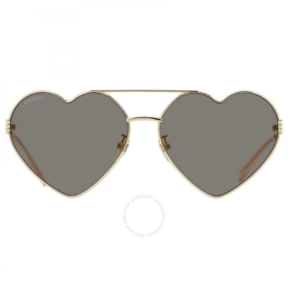 

Gucci Серые женские солнцезащитные очки неправильной формы GG1283S 001 62