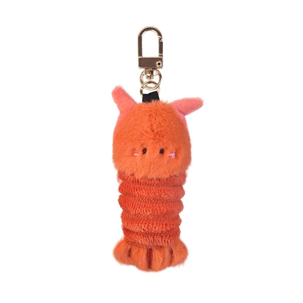 

Kawaii Fluffy Sea Keyring Lobster Cartoon Plush Pendant Cute Ocean Animal Keychain Birthday Gift Style3