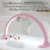 Half Moon Light Pink 48W 28in 2700K to 5600K Dimmable 3360lm Stable Base LED Beauty Desk Fill Light