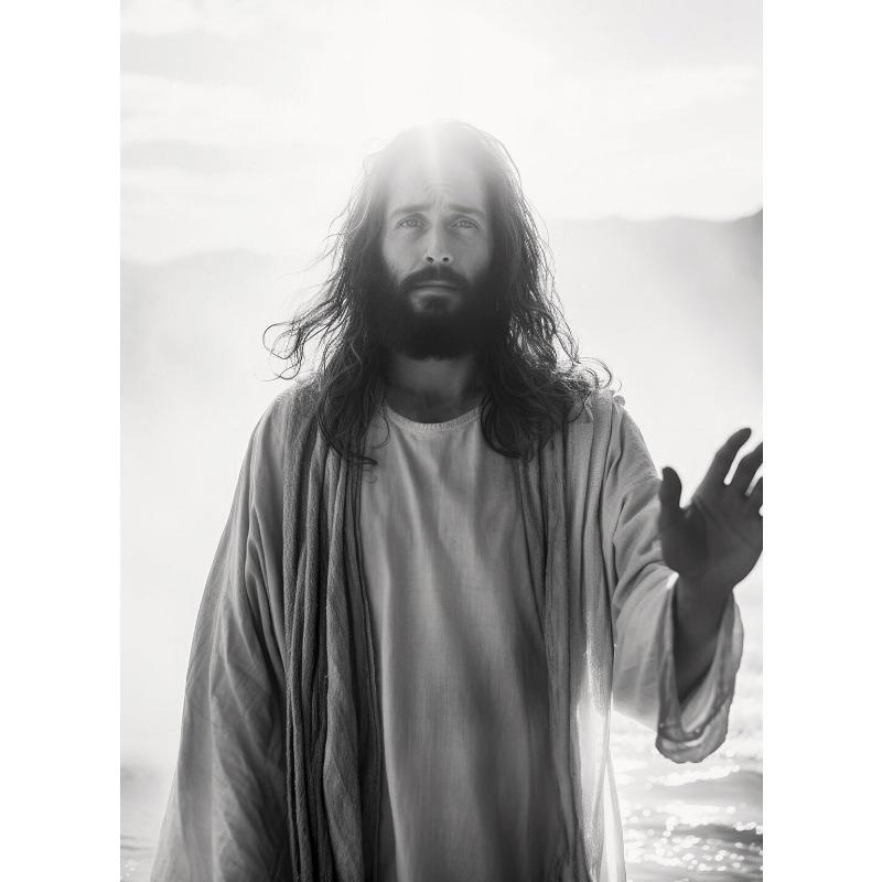 

Черно-белый Иисус Вера Крест на Холме Постер Принт Холст Живопись Современная Религиозная Настенная Картина для Комнаты Домашний Декор 21cm×30cm NoFrame