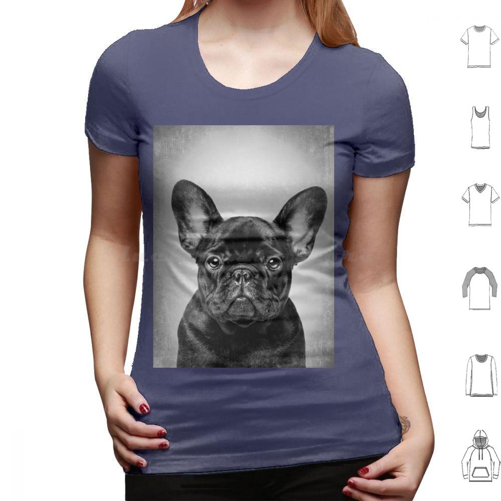French Bulldog Black DogBw VintageT Shirt Cotton Men Women DIY Print French Bulldog Bulldog French Bulldog Dog Black French