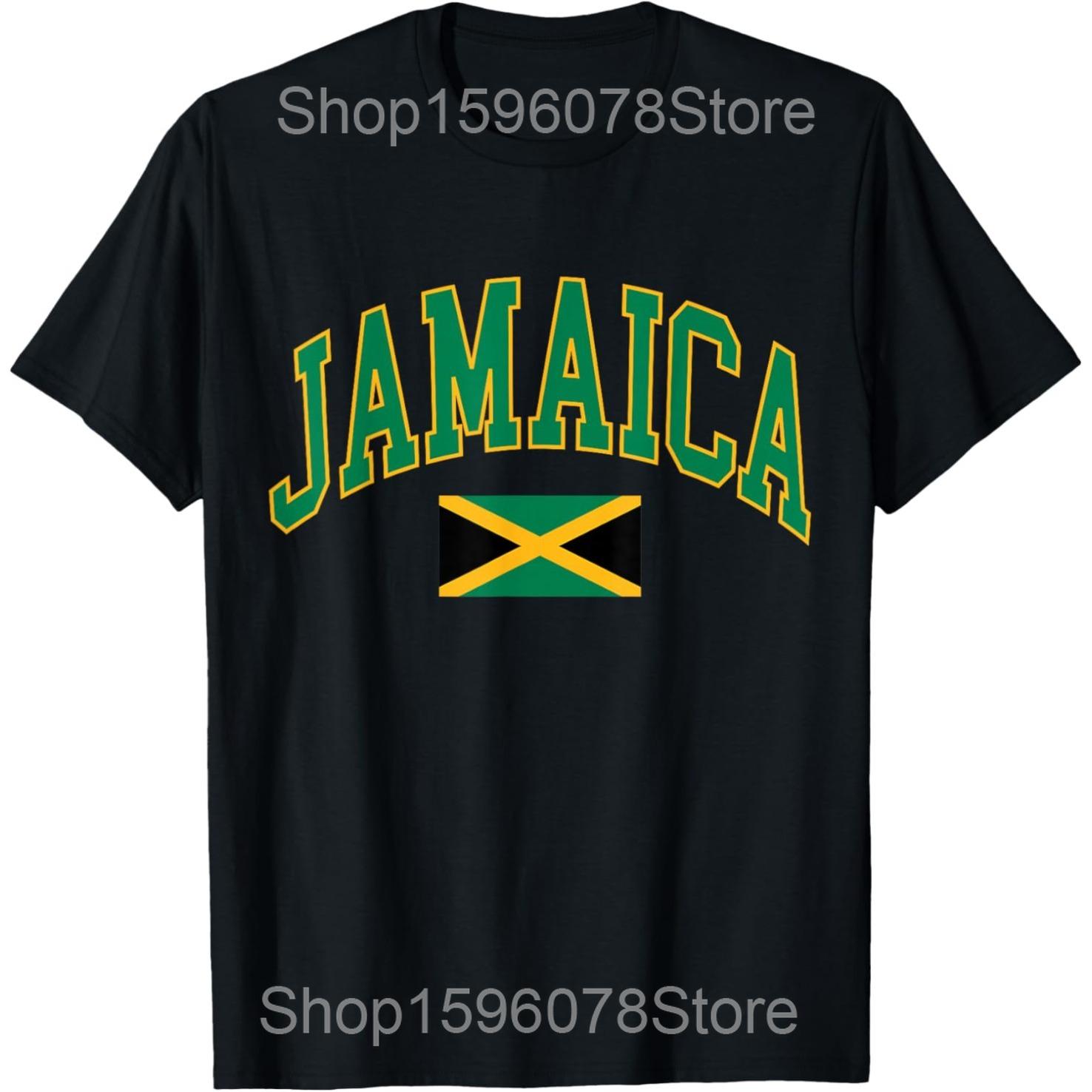 

Funny Proud Jamaican Jamaica Flag Graphic T-shirts Men Women s Fashion Casual Tshirt 100% Cotton Loose Oversized T Shirt L