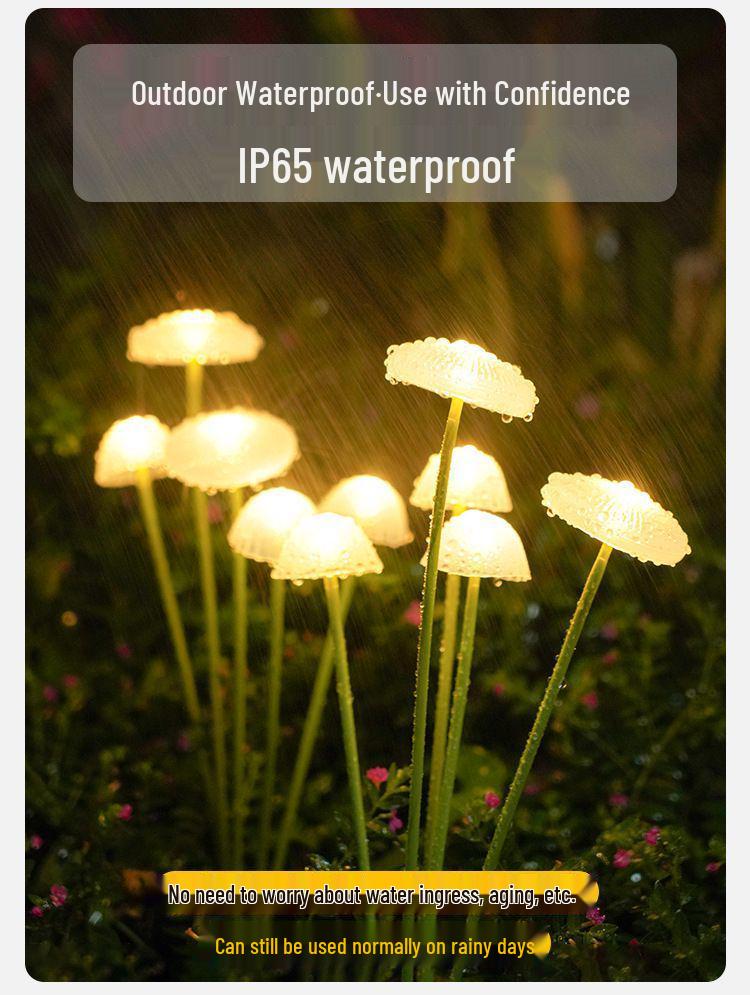 Solar Jellyfish String Lights – Outdoor Garden & Balcony Decoration