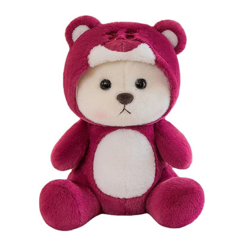 Transformed Bear Plush Toy Doll Plush Cute Doll Teddy Bear Toy Girls Gift Pillow