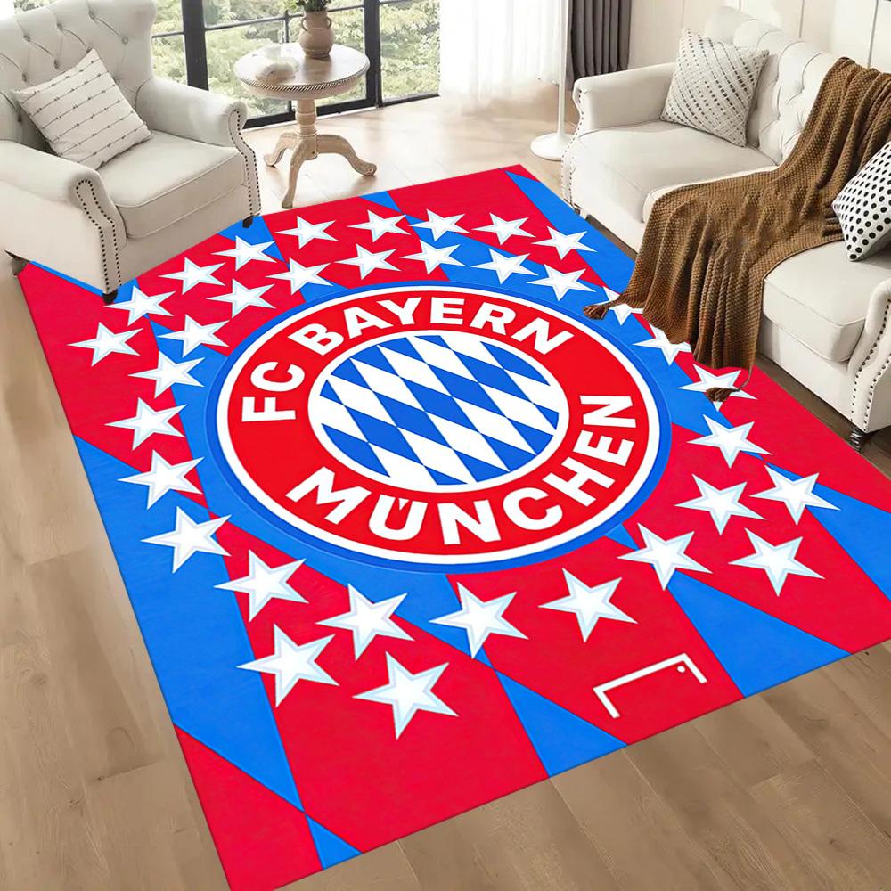 Bayern Munich Floor Rug Office Rug Suitable for Entryway Decorate room Game Room Living Rooms Antislip Carpet Anime Office Decor Gift for Festivals