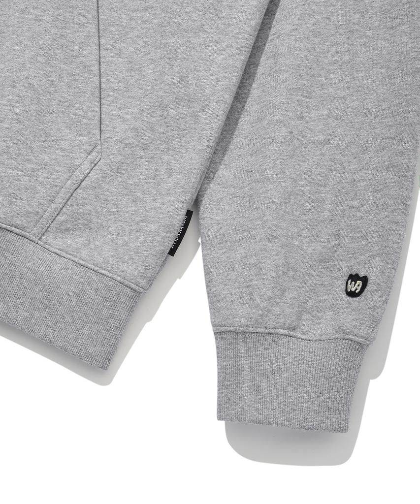 Wacky Willy Signature Kiki Wappen Zip-Up Hoodie Gray