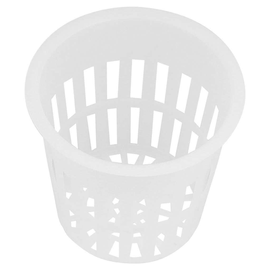10pcs/Set Durable Safe Plastic Hydroponic Basket Cup for Garden Balcony Planting(White)