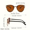 High-quality Sunglasses For Both Men And Women, Featuring Golden Frames, Suitable For Hiking, Driving, Fishing, And Photography.