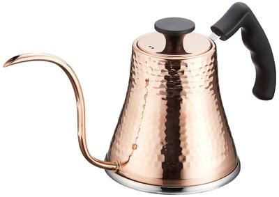 Asahi KettleKettle Copper Color 0.8L IH Compatible Copper Hammered Coffee Server Kettle CNE315