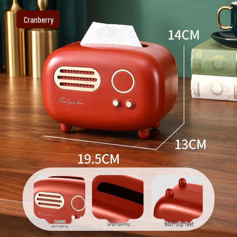 Luxe Remote Control Tissue & Storage Box for Living Room Coffee Table