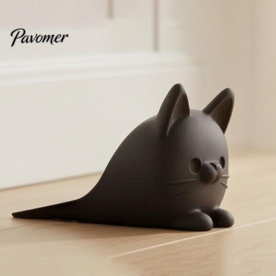 Lying Cat Doorstop 3D Printed Doorstop, Decorative Kitten Door Stopper Wedge, Durable Anti-slip Floor Carpet for Home Living Room Bedroom