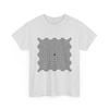 Optical Wave Square T-Shirt Illusion Line Art T-Shirt Cool Tee